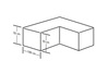 Eurotrail beschermhoes hoekbank 300x300x70 cm