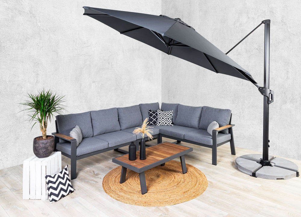 Tenerife Zweefparasol deluxe Ø350 cm Belito