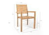 Belito® teak tuinset 4 personen - 5 delig Belito