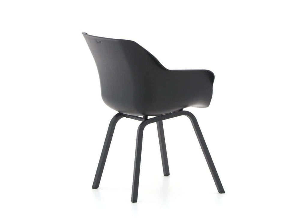 Hartman/Belito®teak dining tuinset 100cm 5-delig stapelbaar - Old grey Belito