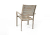 Belito® teakhouten dining tuinset 220cm 7-delig stapelbaar - old grey Belito