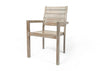 Belito® teakhouten dining tuinset 220cm 7-delig stapelbaar - old grey Belito