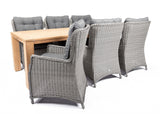 Belito® Milou dining tuinset 240cm 7-delig - Earl grey