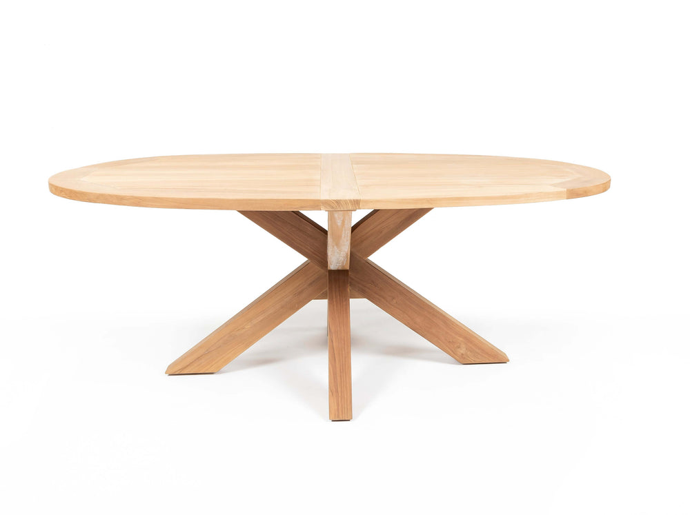 Hartman Sophie Aluminium/Belito Ovale tuintafel 200 cm dining tuinset 7-delig Hartman