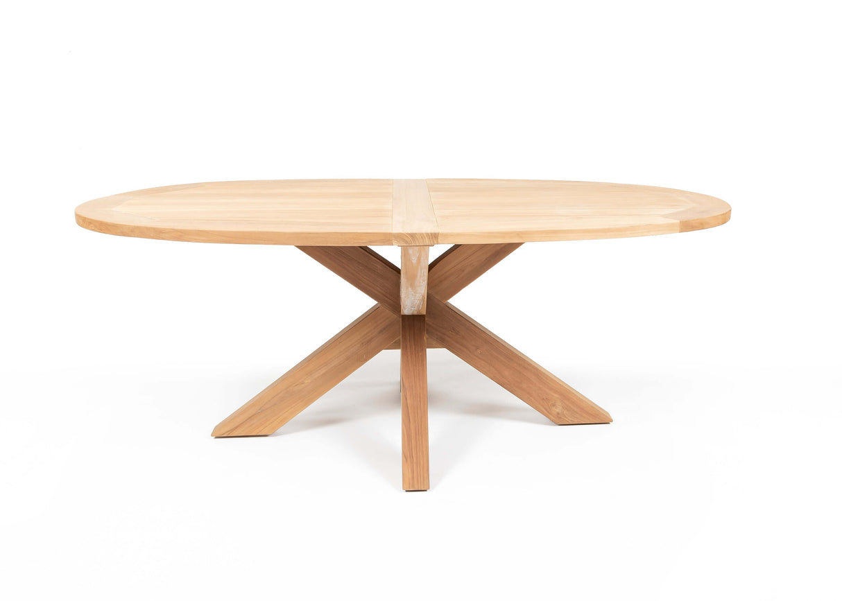 Hartman Sophie Aluminium/Belito Ovale tuintafel 200 cm dining tuinset 7-delig Hartman