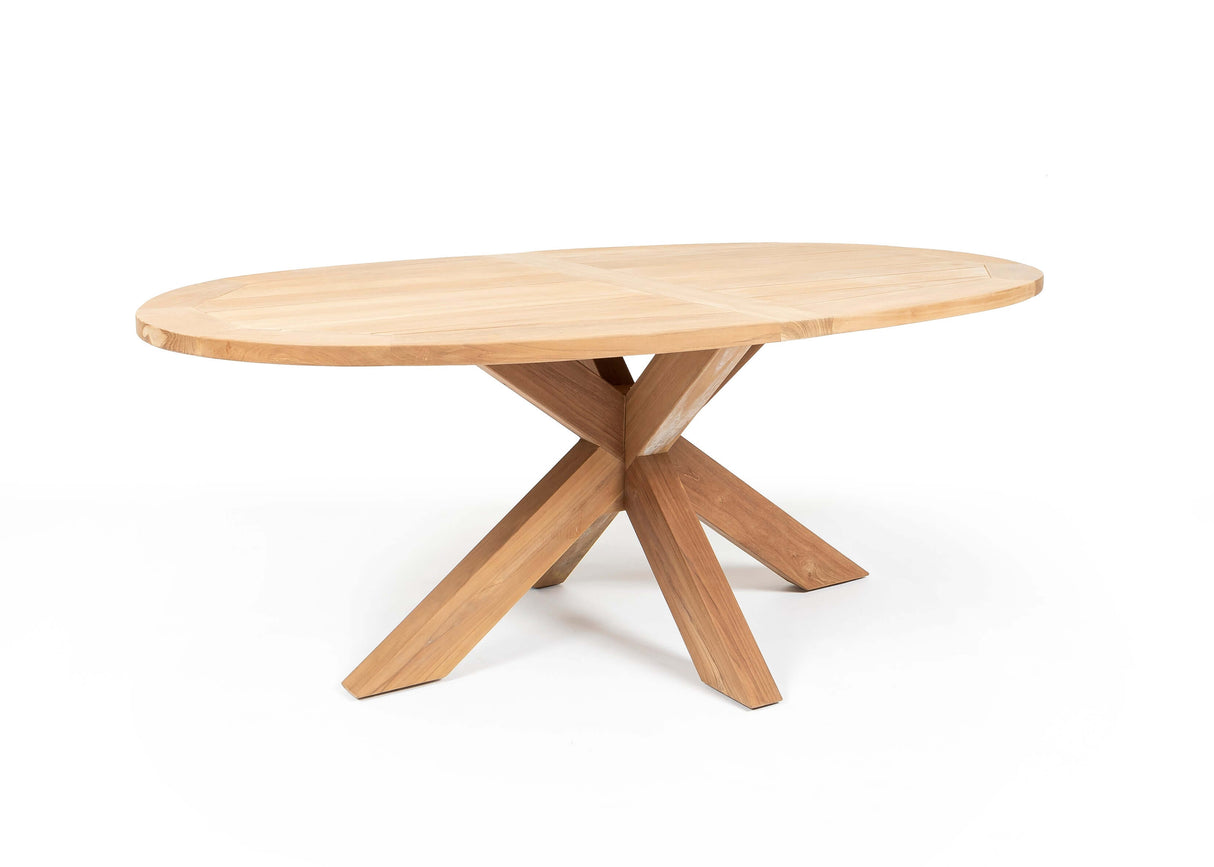 Hartman Sophie Aluminium/Belito Ovale tuintafel 200 cm dining tuinset 7-delig Hartman