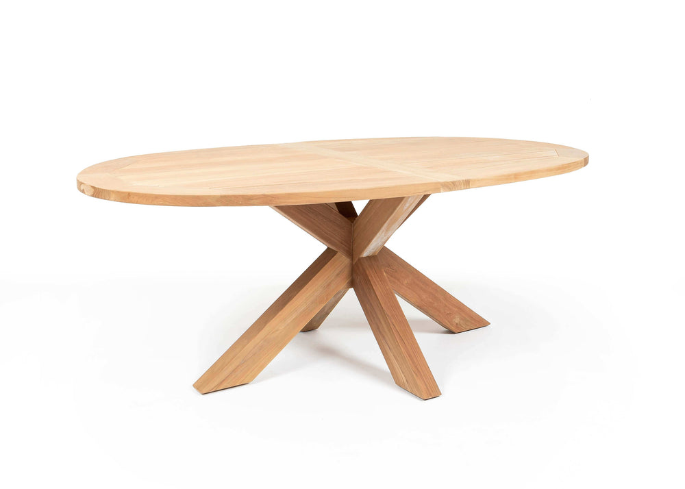Hartman Sophie teak/Belito tuintafel 200 cm dining tuinset 7-delig Hartman