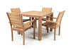 Belito® teak tuinset 4 personen - 5 delig Belito