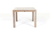 Belito®teak dining tuinset 100cm 5-delig stapelbaar - Old grey Belito