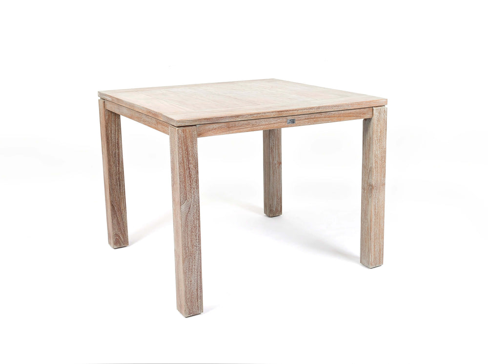 Hartman/Belito®teak dining tuinset 100cm 5-delig stapelbaar - Old grey Belito