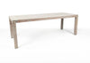 Belito® teakhouten dining tuinset 220cm 7-delig stapelbaar - old grey Belito